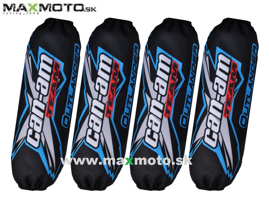 Návleky tlmičov CAN-AM Outlander 800/ 1000, 4ks, čierno-modré - NOVÝ MODEL