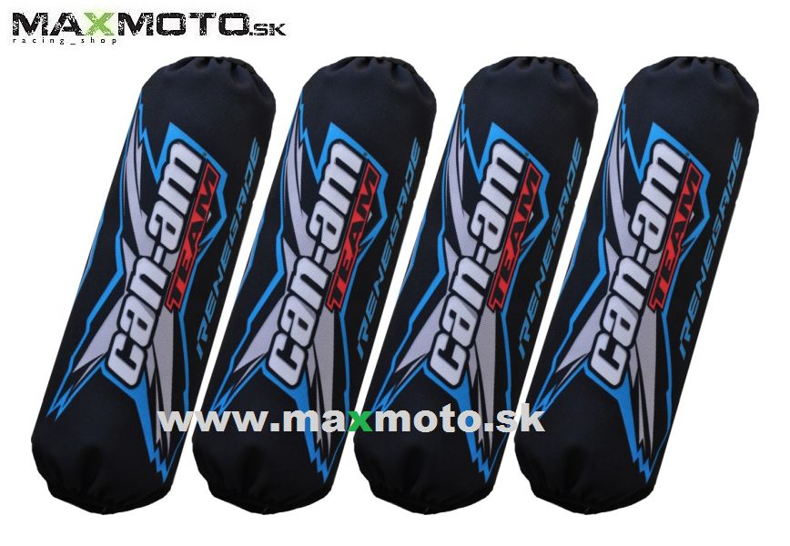 Návleky tlmičov CAN-AM Renegade 800/ 1000, 4ks, čierno-modré - NOVÝ MODEL