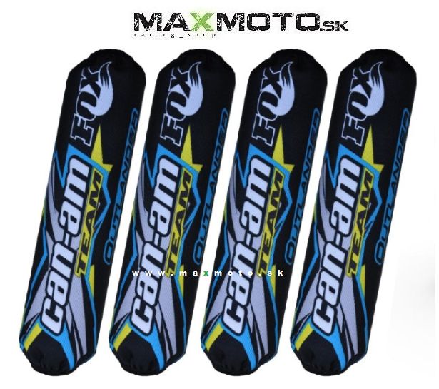 Návleky tlmičov FOX pre CAN-AM Outlander 800/ 1000, 4ks, čierno-modré - NOVÝ MODEL