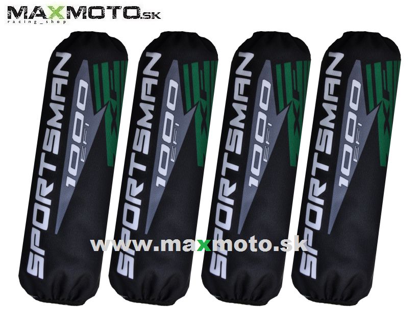  Návleky tlmičov POLARIS Sportsman 1000, 4ks, čierno-sivé - NOVÝ MODEL
