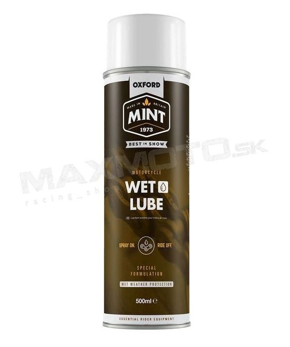 Sprej na mazanie reťaze do mokra OXFORD MINT WET LUBE, 500ml