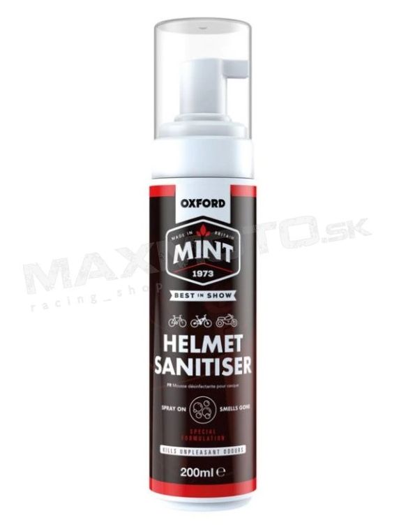 Pena na dezinfekciu prilby OXFORD MINT HELMET SANITISER, 200ml