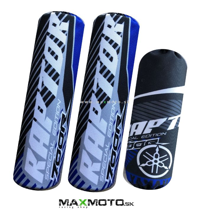Návleky tlmičov YAMAHA Raptor 700, 3ks, modré, model 2022
