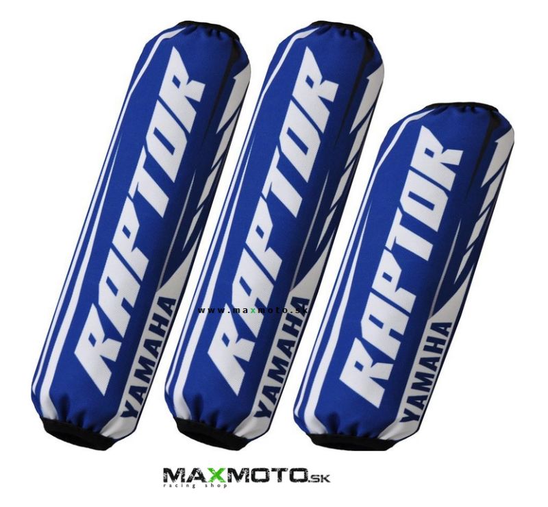 Návleky tlmičov YAMAHA Raptor 700, 3ks, modré - NOVÝ MODEL