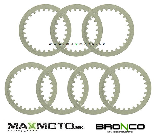 Oceľové plechy spojky YAMAHA Raptor 660, Banshee 350 - 7ks