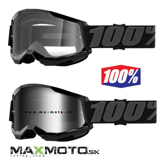 Okuliare 100% STRATA 2 Black