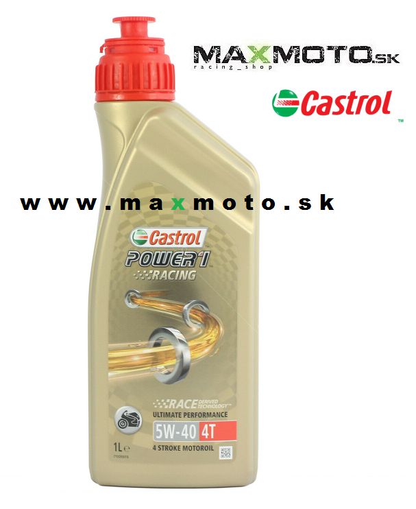 Olej CASTROL POWER 1 Racing 4T, 5W-40, 1L