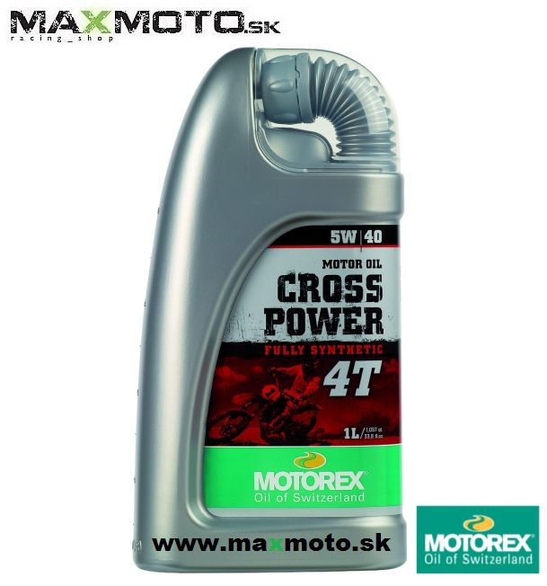 Olej MOTOREX CROSS POWER 4T 5W40, 1L