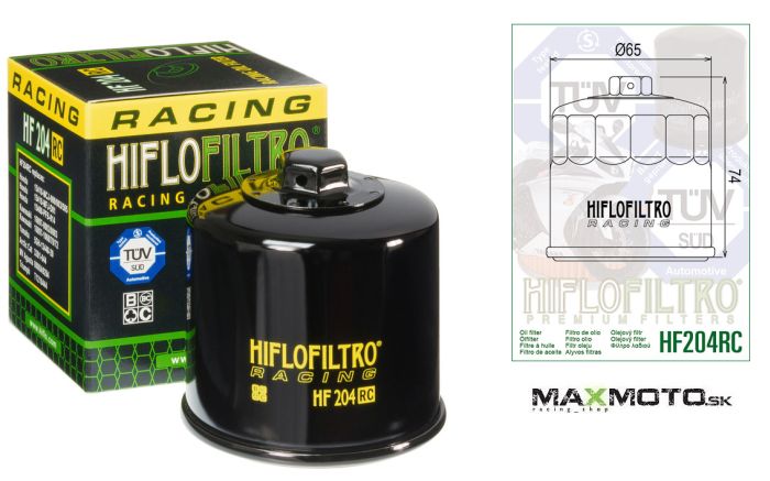 Olejový filter HF204RC - racing