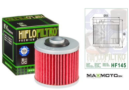Olejový filter YAMAHA XV/XVS, TDM, TRX, XTZ, TT, SR, YD HF145
