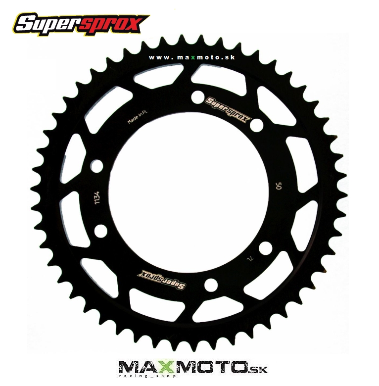 Ozubenie zadné, rozeta YAMAHA XT 125 R, DERBI Senda 125 SM - čierna, 50 zubov, 428