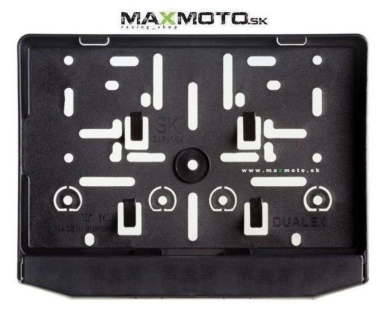 Podložka pod ŠPZ pre motocykle - čierna 25 x 18,5cm