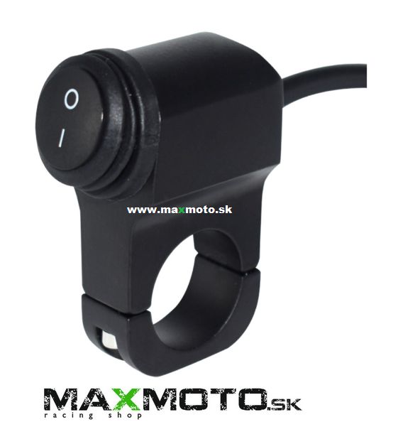 Vodotesný vypínač na riadidlá - 12V, 6A