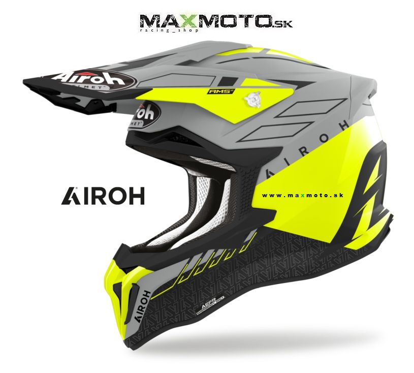 Prilba AIROH STRYCKER Skin, matná žltá