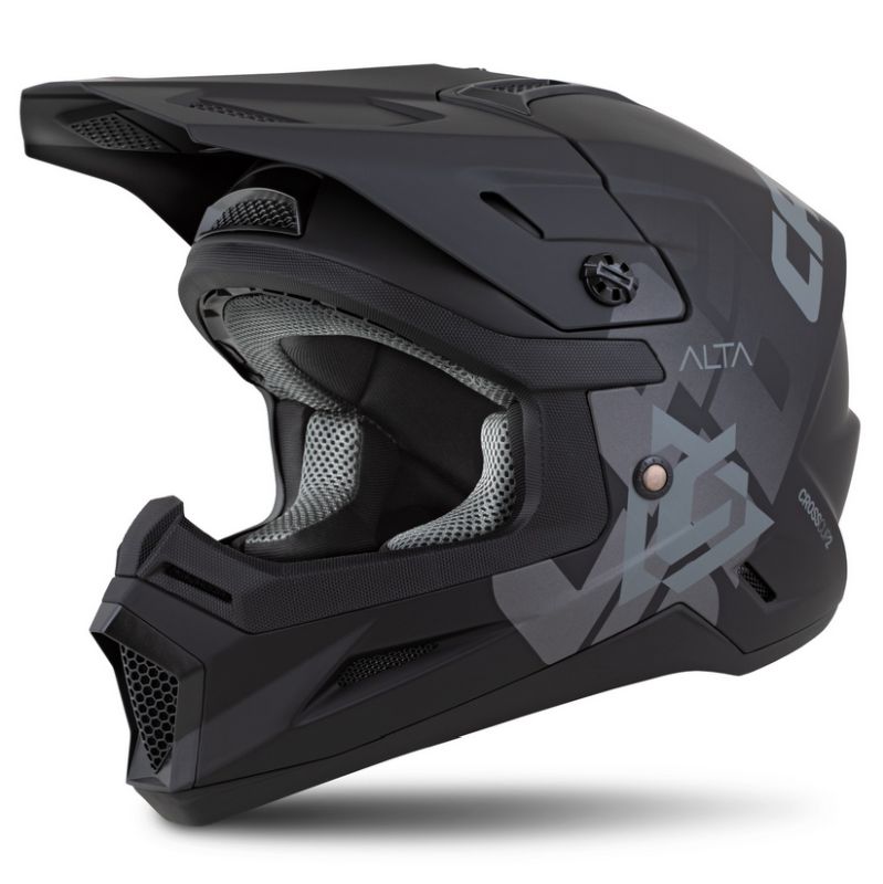 Prilba CASSIDA Cross Cup 2 Alta Junior, detská, čierna matná/ tmavo šedá