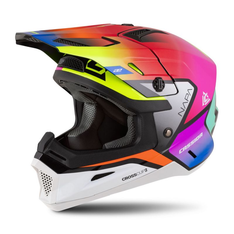 Prilba CASSIDA Cross Cup 2 Napa Junior, detská, multikolor