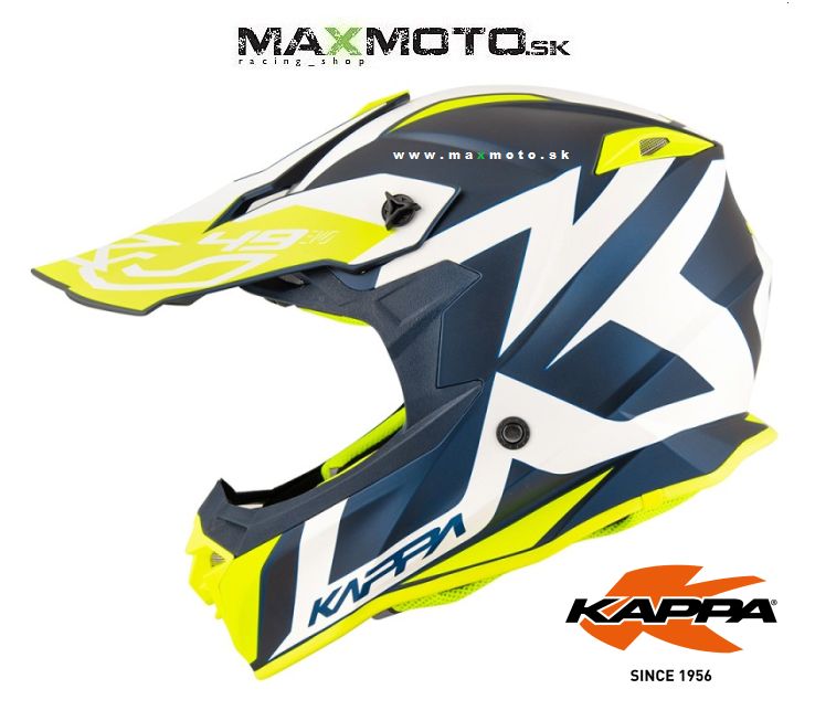 Prilba KAPPA KV49 EVO GREAT, matná modrá/ biela