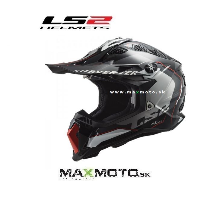 Prilba LS2 MX700 SUBVERTER ARCHED, čierna/strieborná