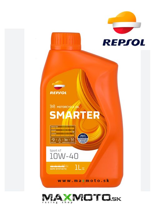 Motorový olej REPSOL SMARTER Sport 4T 10W40 Semi Synthetic, 1L