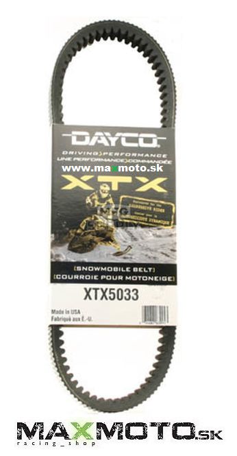 Remeň variátora YAMAHA XTX5033, 8DN-17641-01-00, 8GS-17641-00