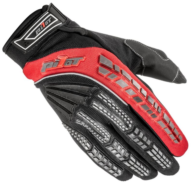 Rukavice PILOT Pioneer, čierna/ červená