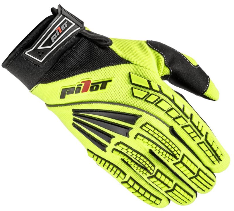 Rukavice PILOT Pioneer, fluo žltá/ čierna