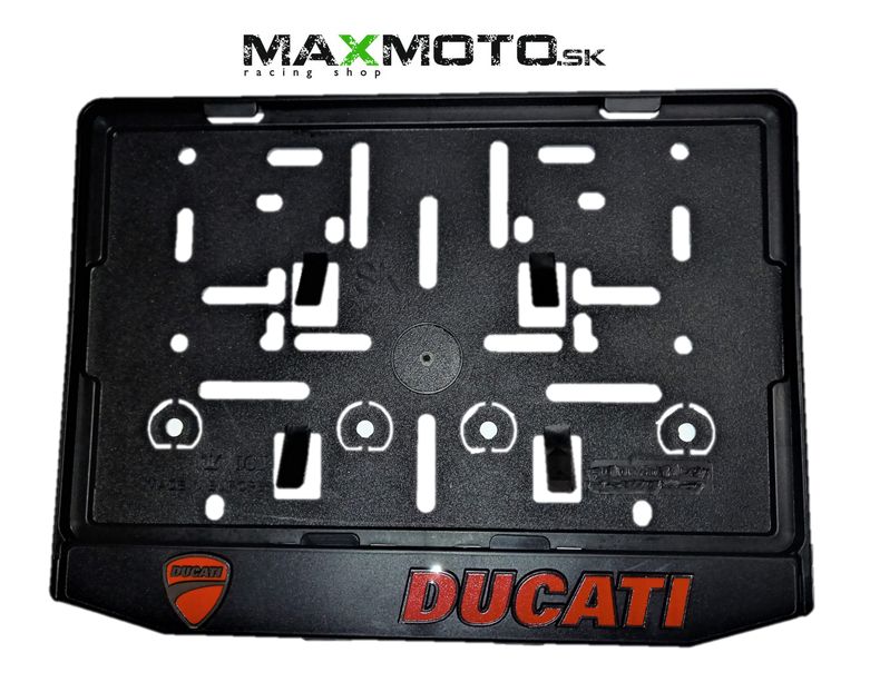 3D podložka pod ŠPZ (EČV) pre motocykle -  DUCATI