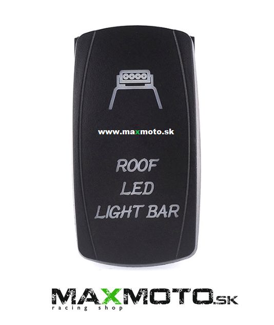 Vypínač strešných LED svetiel pre UTV s modrým podsvietením