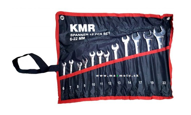 Sada očko-plochých kľúčov 6-22, 12ks