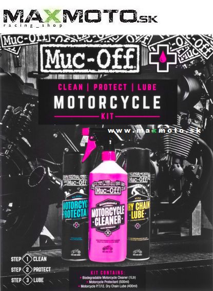 Sada na čistenie motocykla MUC-OFF CLEAN, PROTECT, LUBE MOTORCYCLE KIT