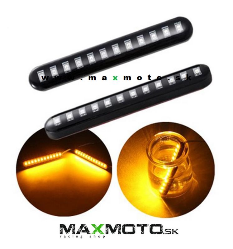 Dynamické LED smerovky, 12xLED, 12V, vodotesné, 2 kusy