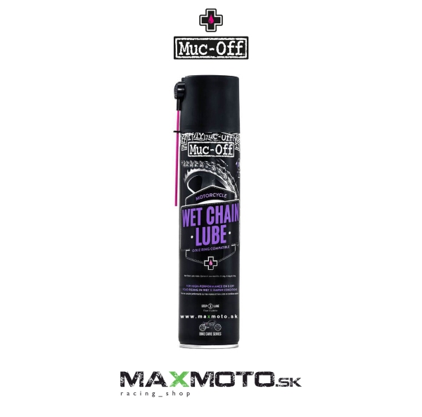 Sprej na reťaz MUC-OFF WET CHAINLUBE, vodeodolný, 400ml