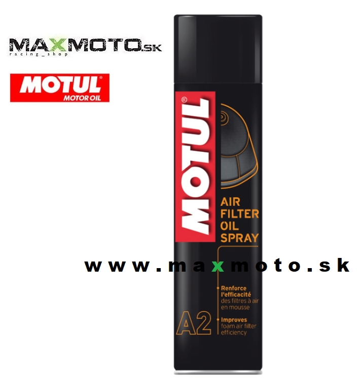 Sprej na vzduchové filtre MOTUL A2 AIR FILTER OIL SPRAY, 400ml