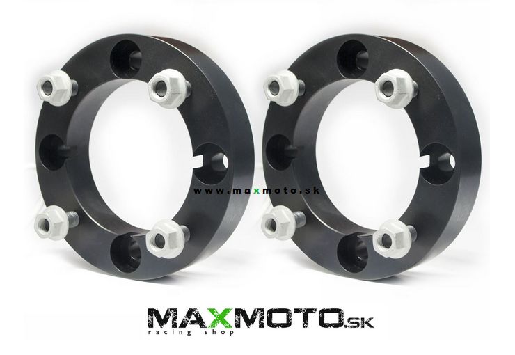 Rozširovacie podložky pod disky 4/136, M12, 30mm pre CAN-AM Maverick X3, čierne