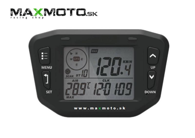 Univerzálny tachometer s GPS, teplomerom a ďalšími funkciami