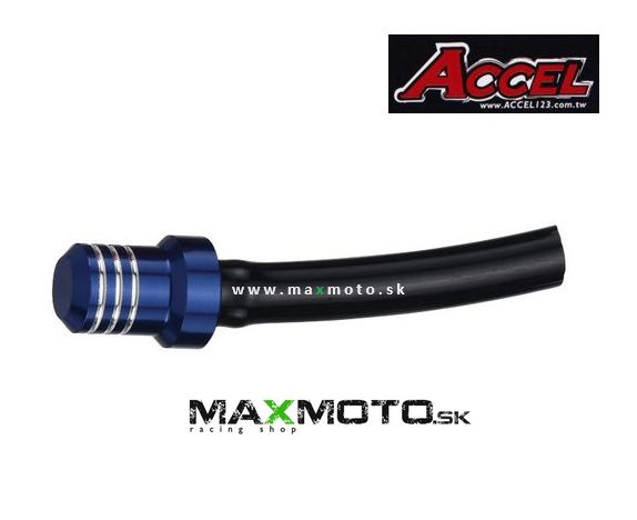 Odvzdušňovač uzáveru palivovej nádrže ACCEL, modrý