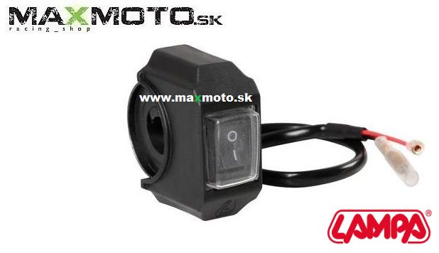 Vodotesný vypínač na riadidlá - 12V, 6A