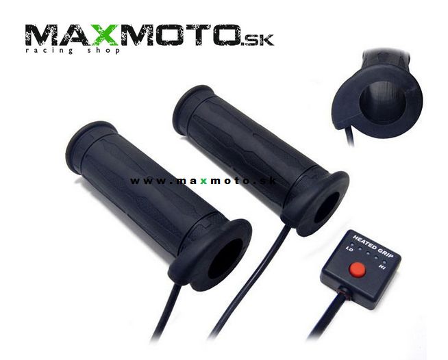 Vyhrievané rukoväte pre štvorkolky KOSO Heat Grip, čierne