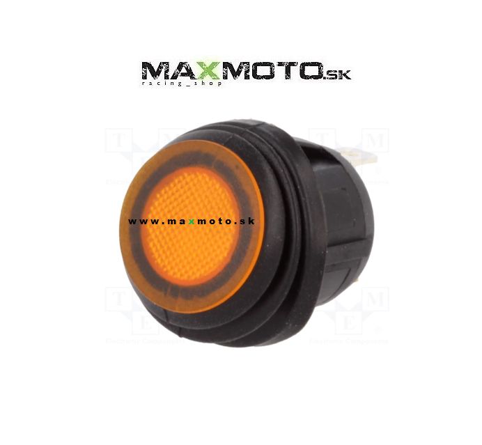 Univerzálny vypínač vodotesný IP65, oranžový, dvojpolohový