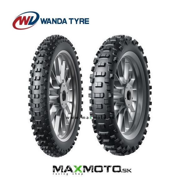 Pneumatika WANDA RYMAX 140/80-18 E80 ENDURO SOFT TT 70R 4PR, zadná, červený pásik