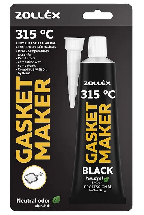 Silikón ZOLLEX BLACK - čierny do 315°C