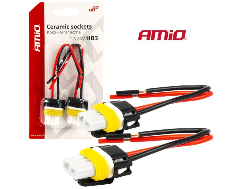 Zásuvka/ pätica žiarovky HB3 9005, keramická, 2ks