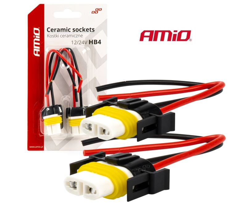 Zásuvka/ pätica žiarovky HB4 9006, keramická, 2ks