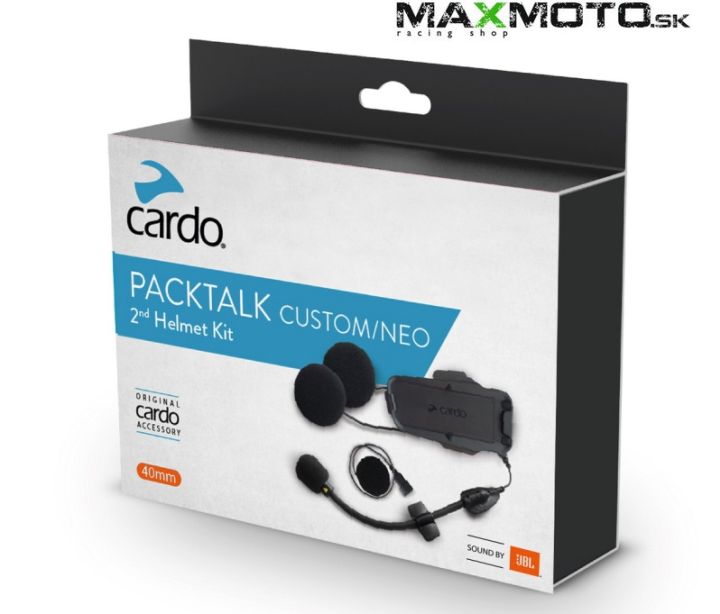 Cardo PACKTALK NEO a audio súprava CUSTOM JBL pre druhú prilbu