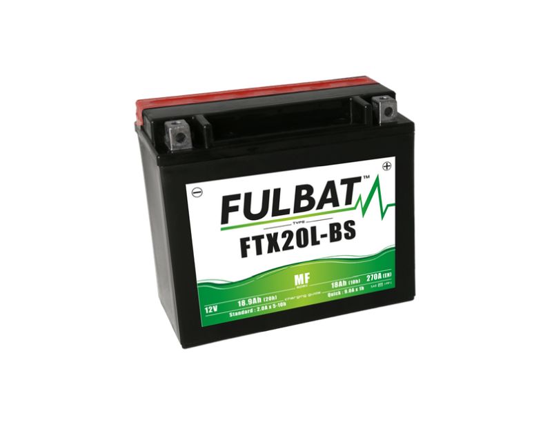 Batéria FULBAT FTX20L-BS MF bezúdržbová, 12V/18Ah, 270A, 175x87x155mm