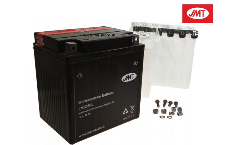 Batéria JMT JMIX30L/ YIX30L, 12V, 30Ah 166x126x175mm