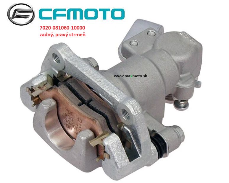 Brzdový strmeň zadný CF MOTO X450, X520, X550, X600, X650, X850, X8, 7020-081050-10000, 7020-081060-10000