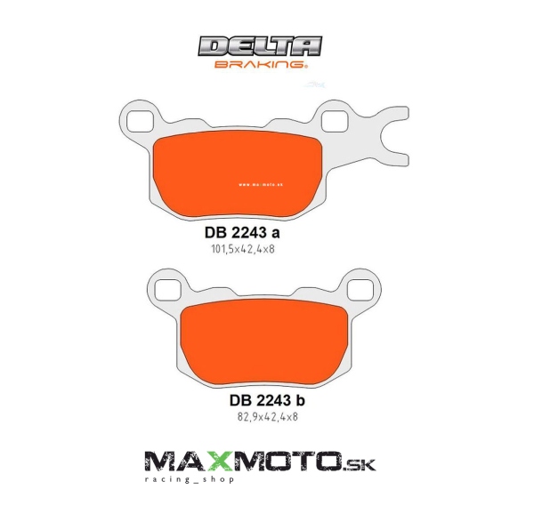 Brzdové obloženie CAN-AM Defender HD8/ HD10 16-22, zadné ľavé, 715900382/ 715900381, DELTA