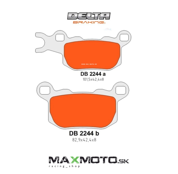 Brzdové obloženie CAN-AM Defender HD8/ HD10 16-22, zadné pravé, 715900382/ 715900381