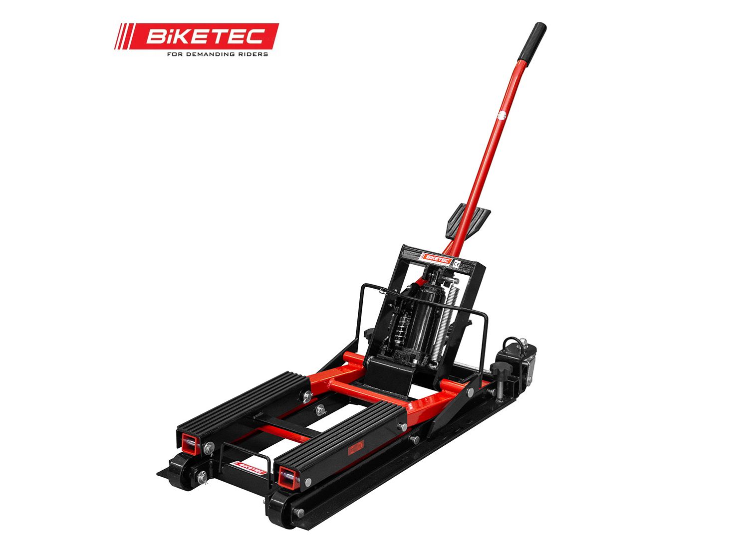 Hydraulický zdvihák BIKETEC pre motorky, štvorkolky, nosnosť do 680kg